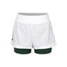 Shorts Women - white, dark green