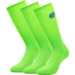 BIDI BADU Clothing BIDI BADU Matayo Crew Tech Sports Socks 3 Pack Men-Neon Green,Blue