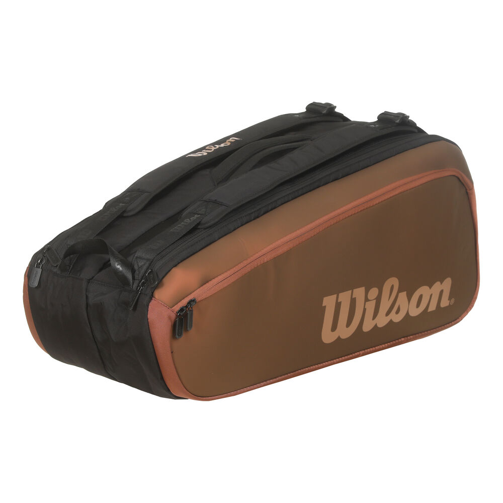 Wilson Pro Staff Super Tour V14 Racket Bag 9 Pack bronze