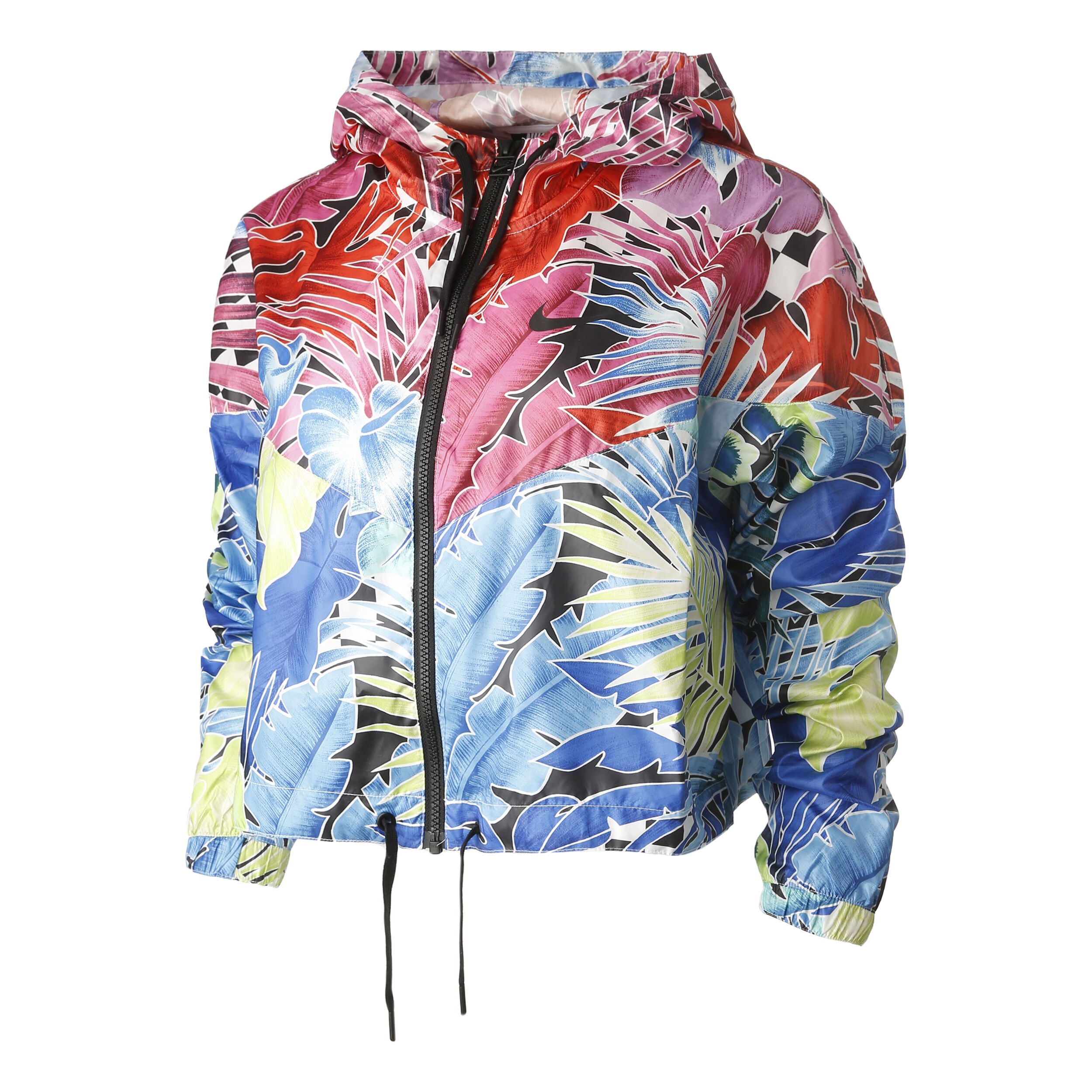 Sportswear Flower Power Woven Training Jacket Women White Multicoloured