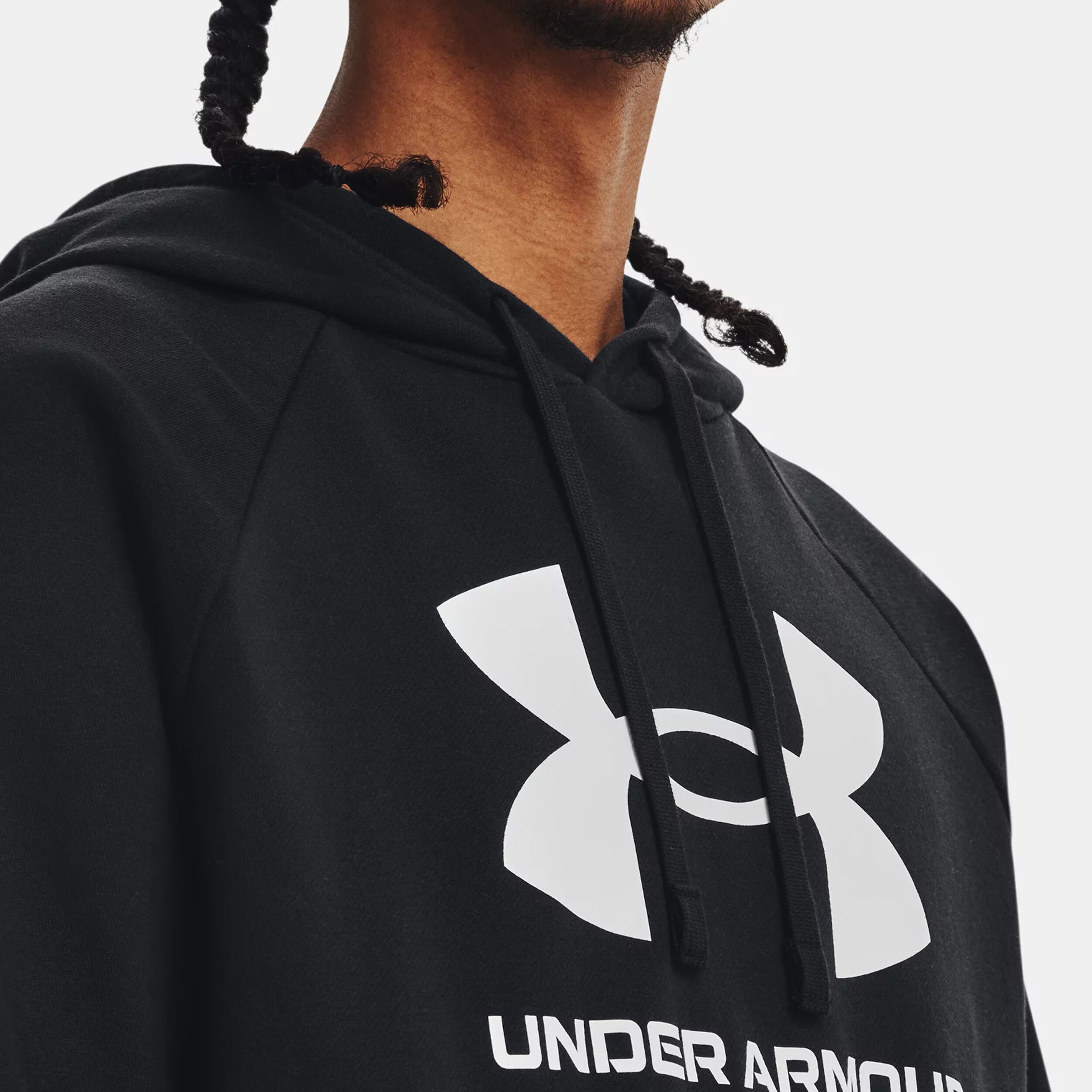 Men's under armour sales rival fleece logo hoodie
