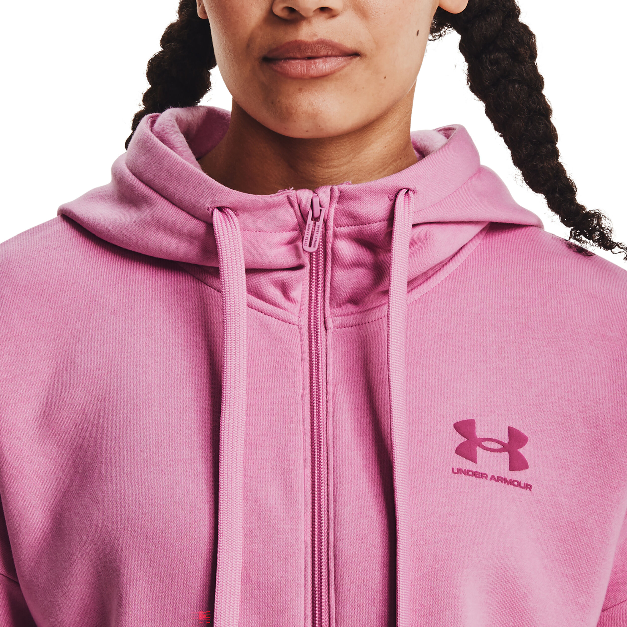Rival Zip Hoodie Women Pink