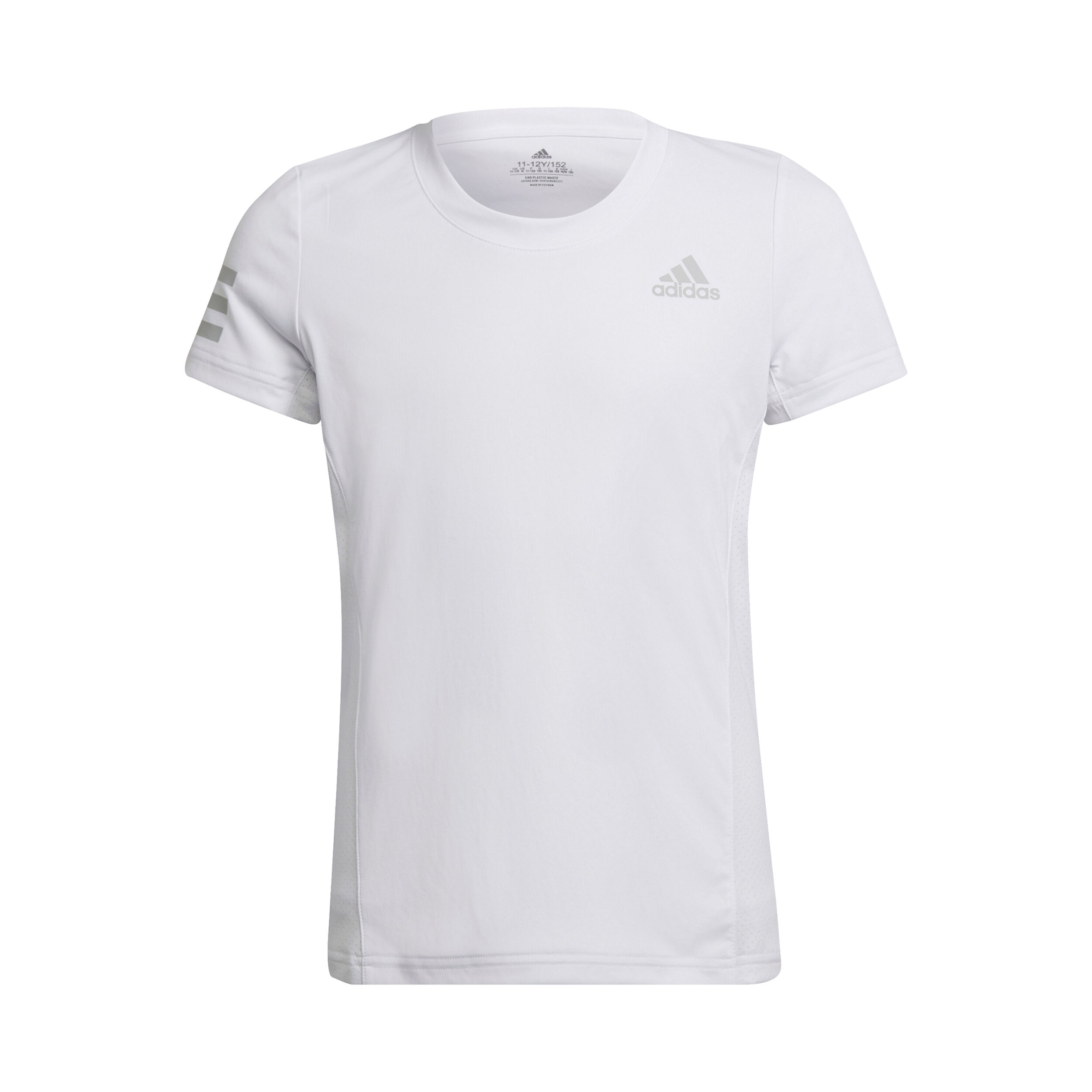 Girls white adidas t shirt outlet