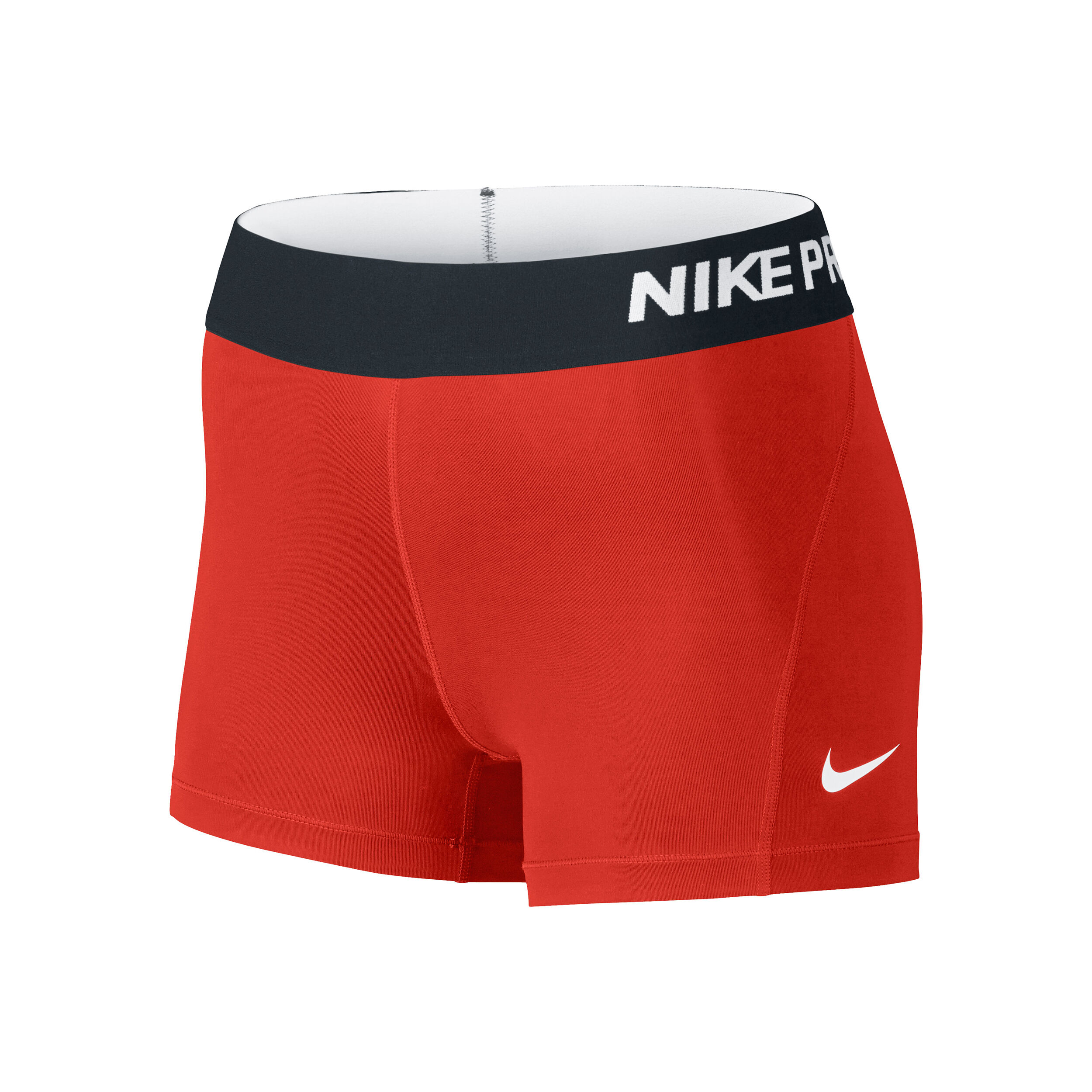 red nike pro shorts