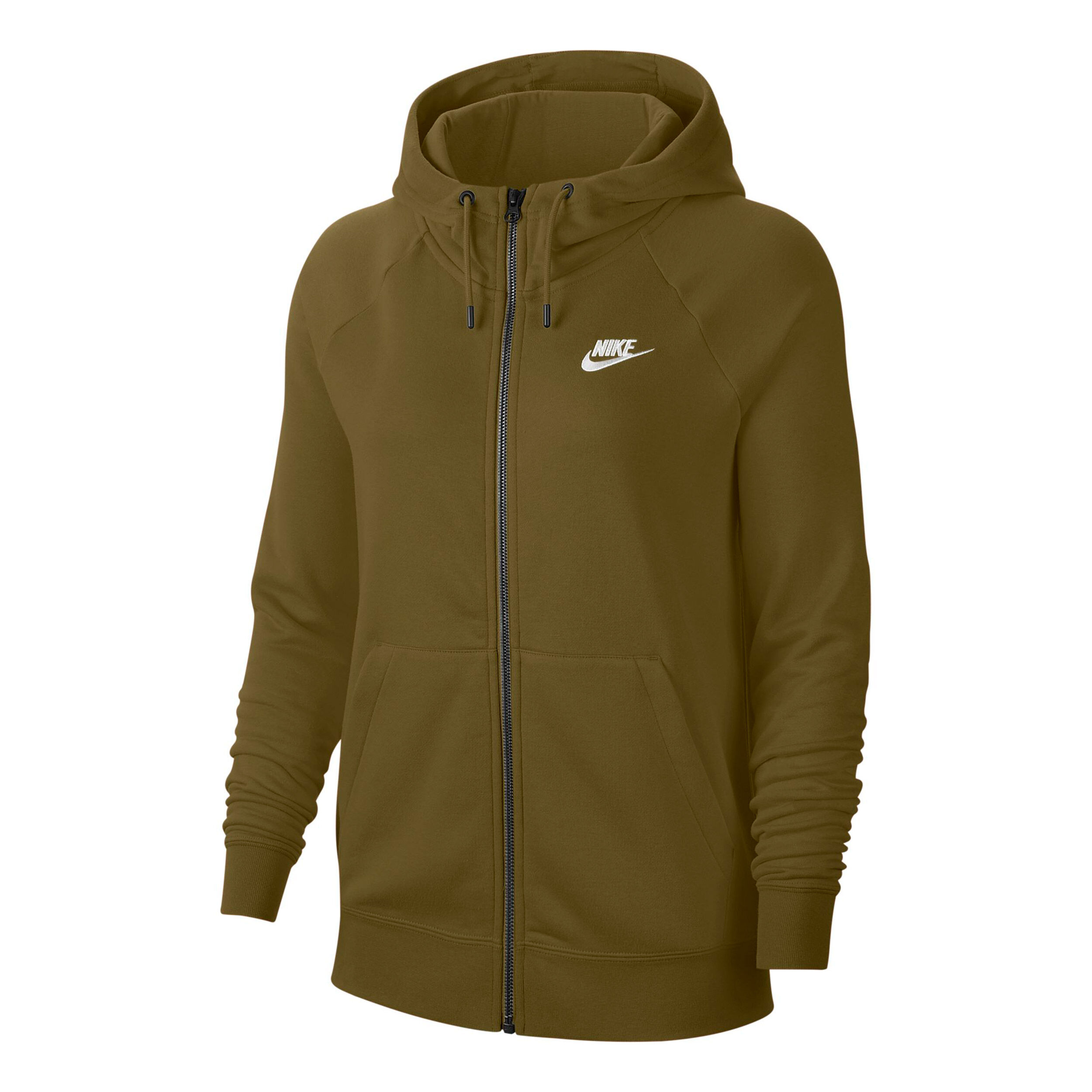 Buy Nike Sportswear Essential Zip Hoodie Women Olive White online Tennis Point UK