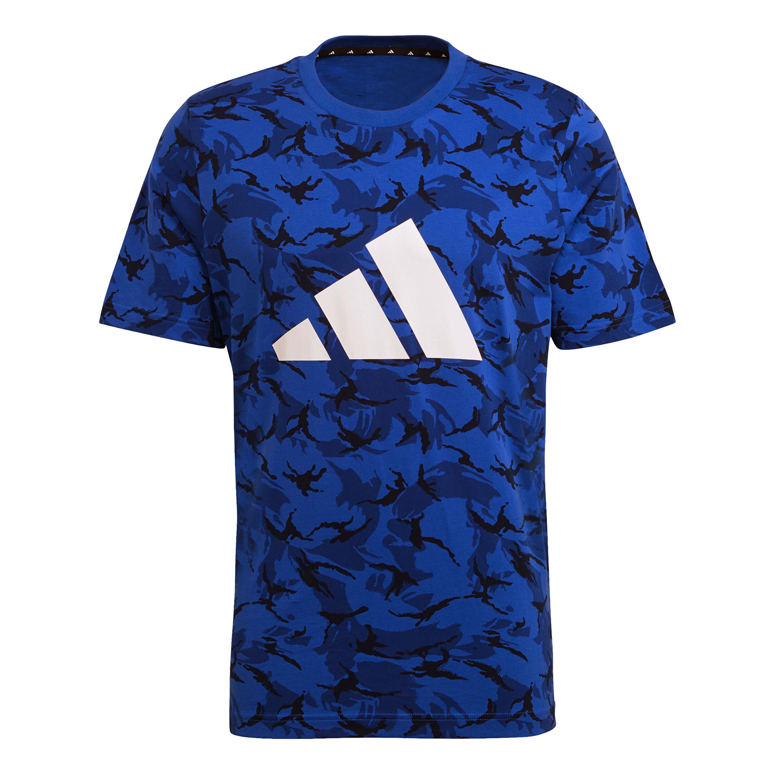 Adidas blue camo t shirt sales