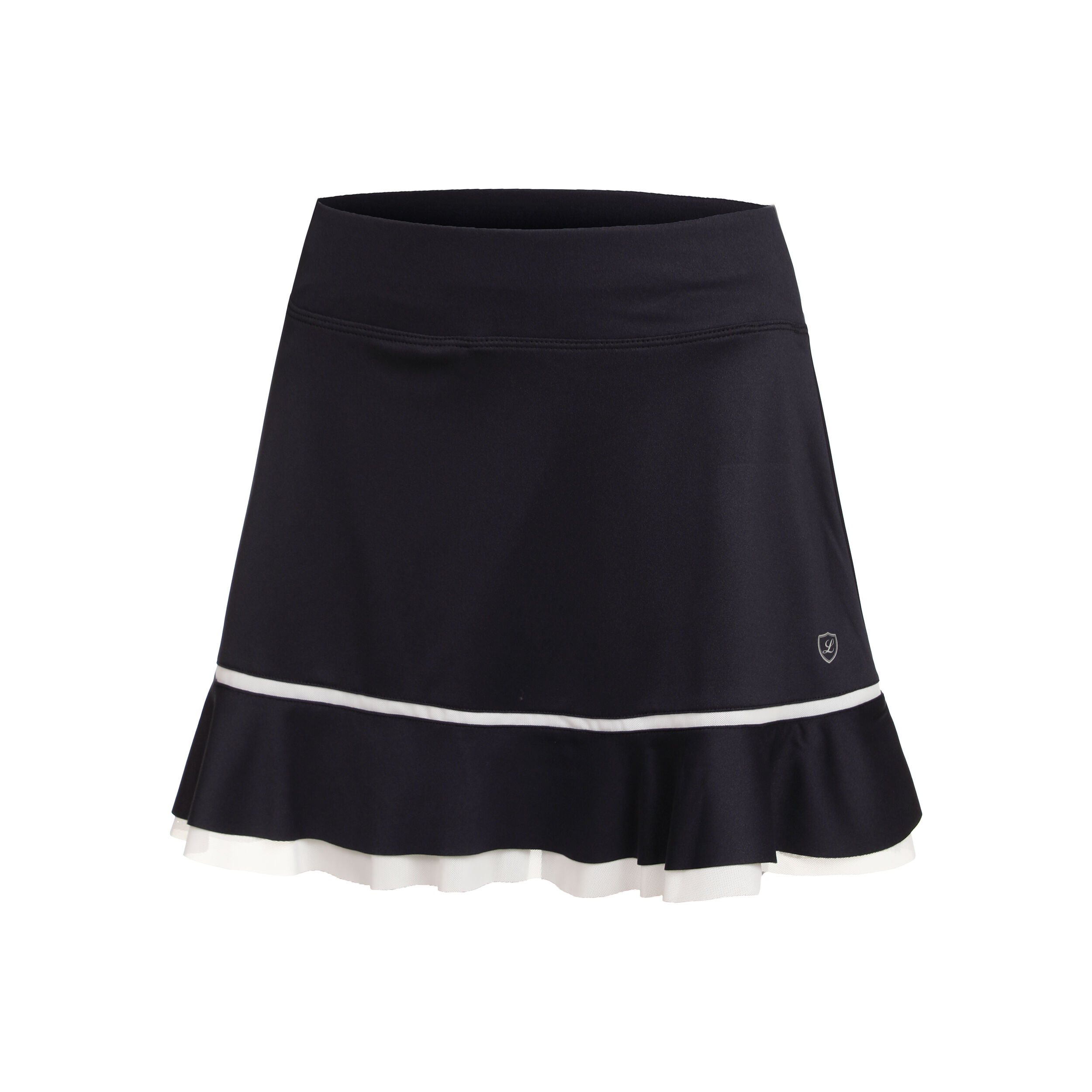 Flounce Skirt Women Dark Blue White