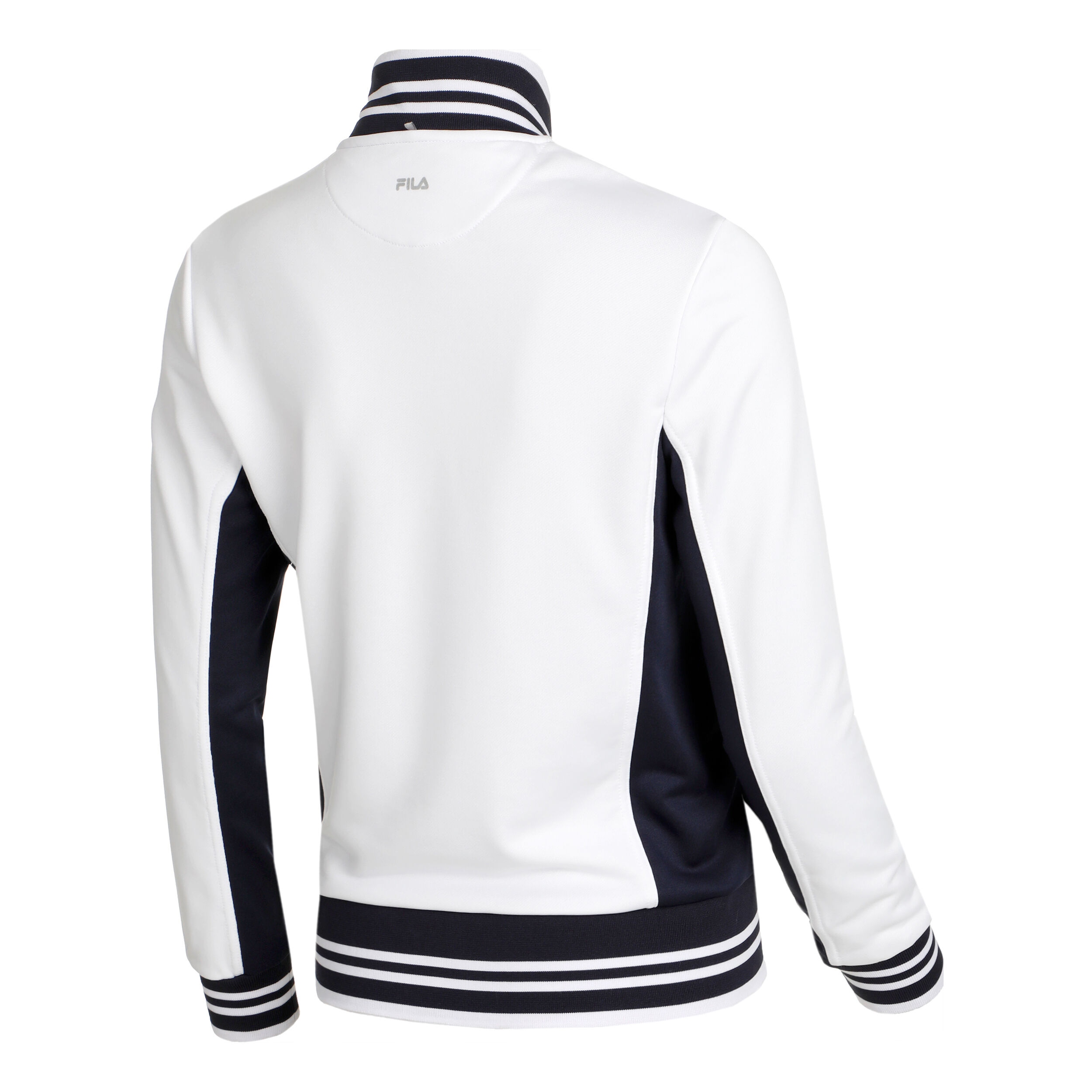Black and white fila jacket online