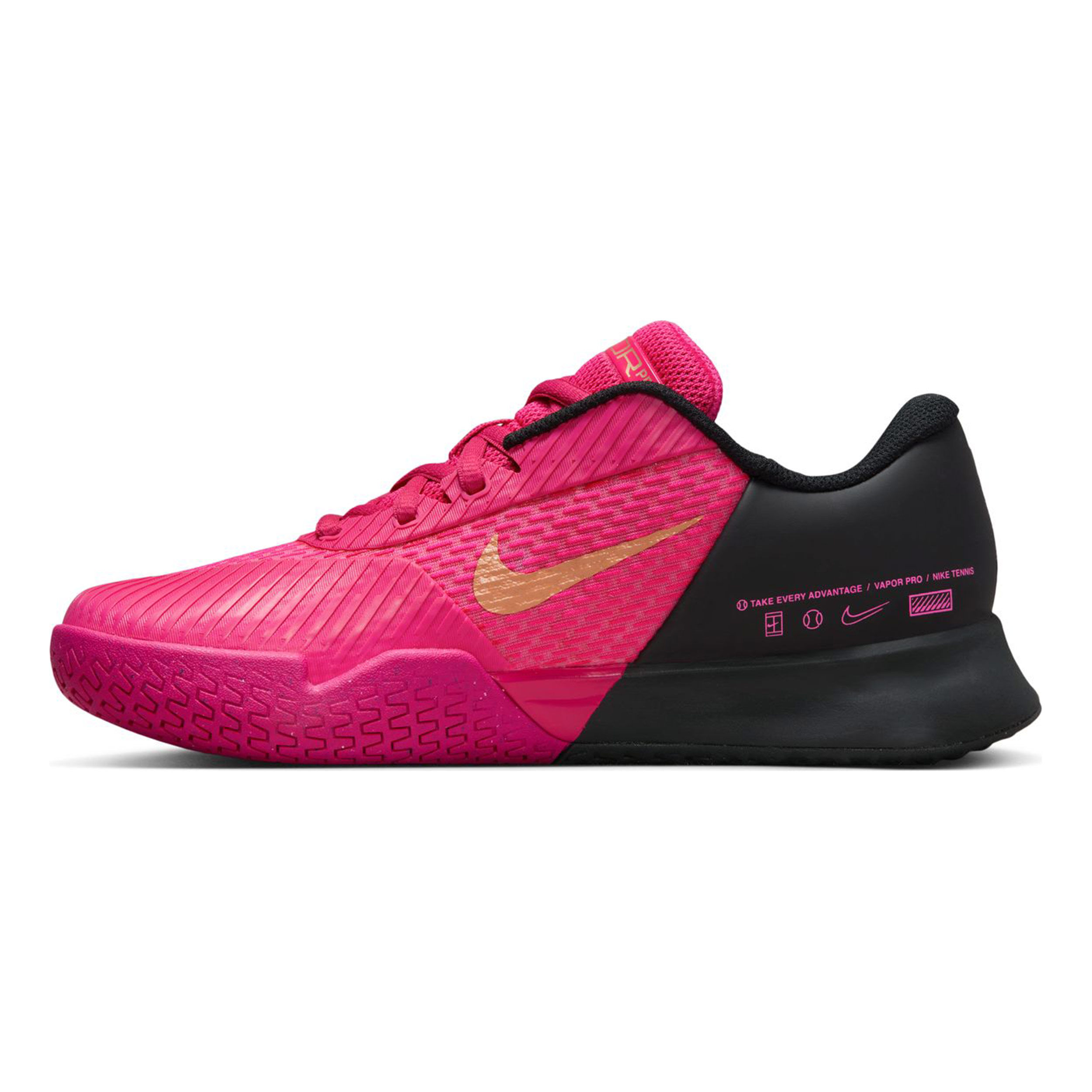 Air Zoom Vapor Pro 2 Premium All Court Shoe Women Berry Black