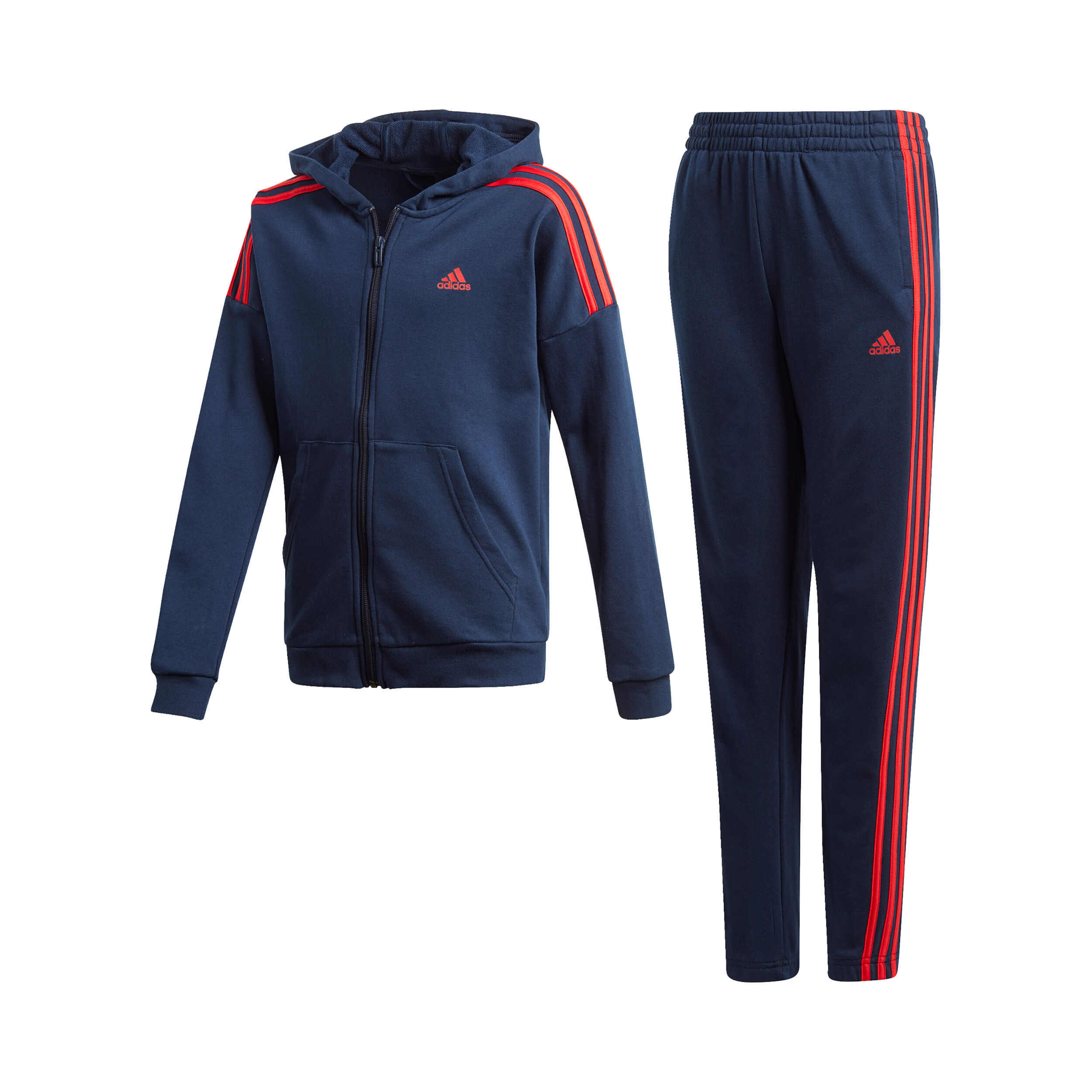 Adidas blue and red tracksuit top