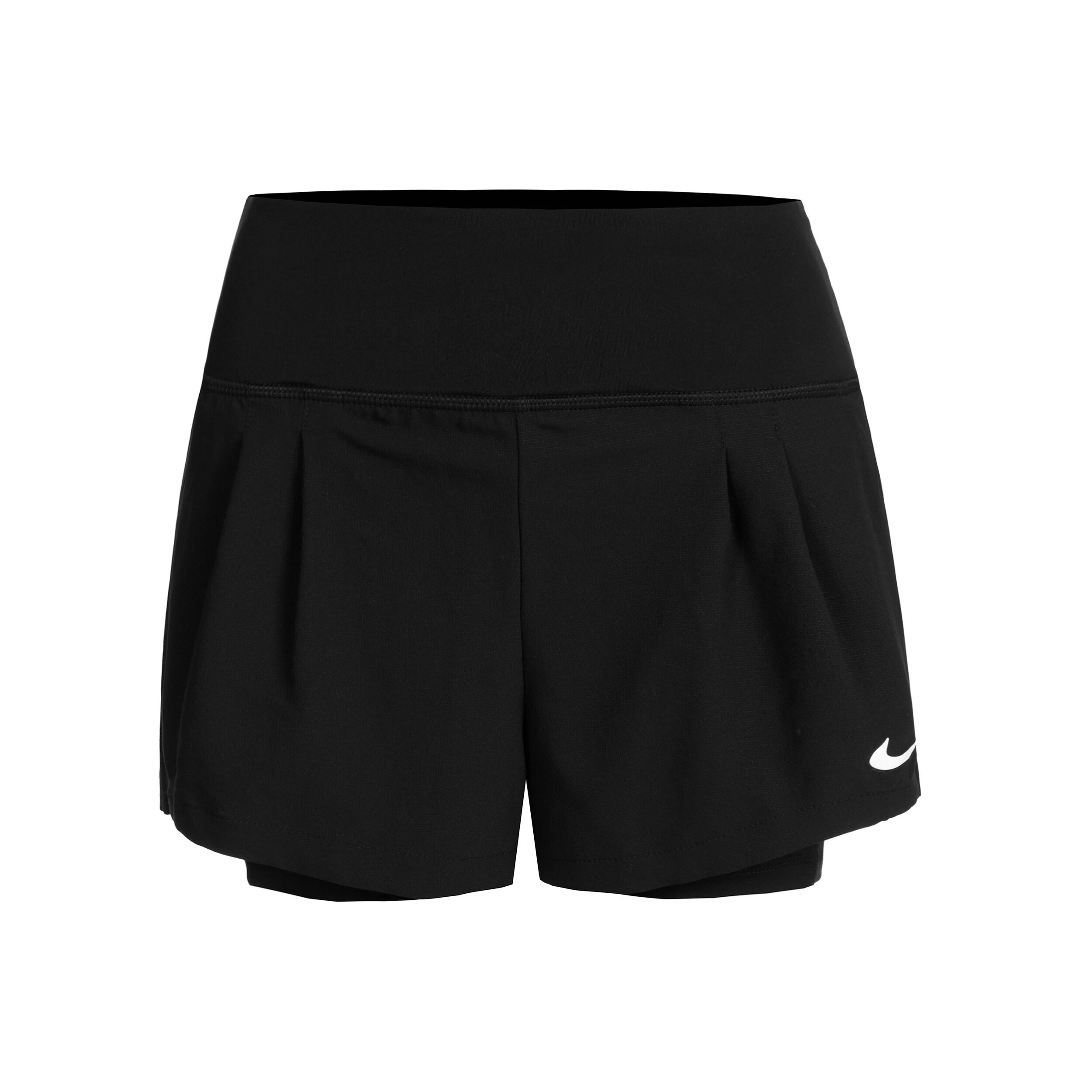 nike shorts women black and white
