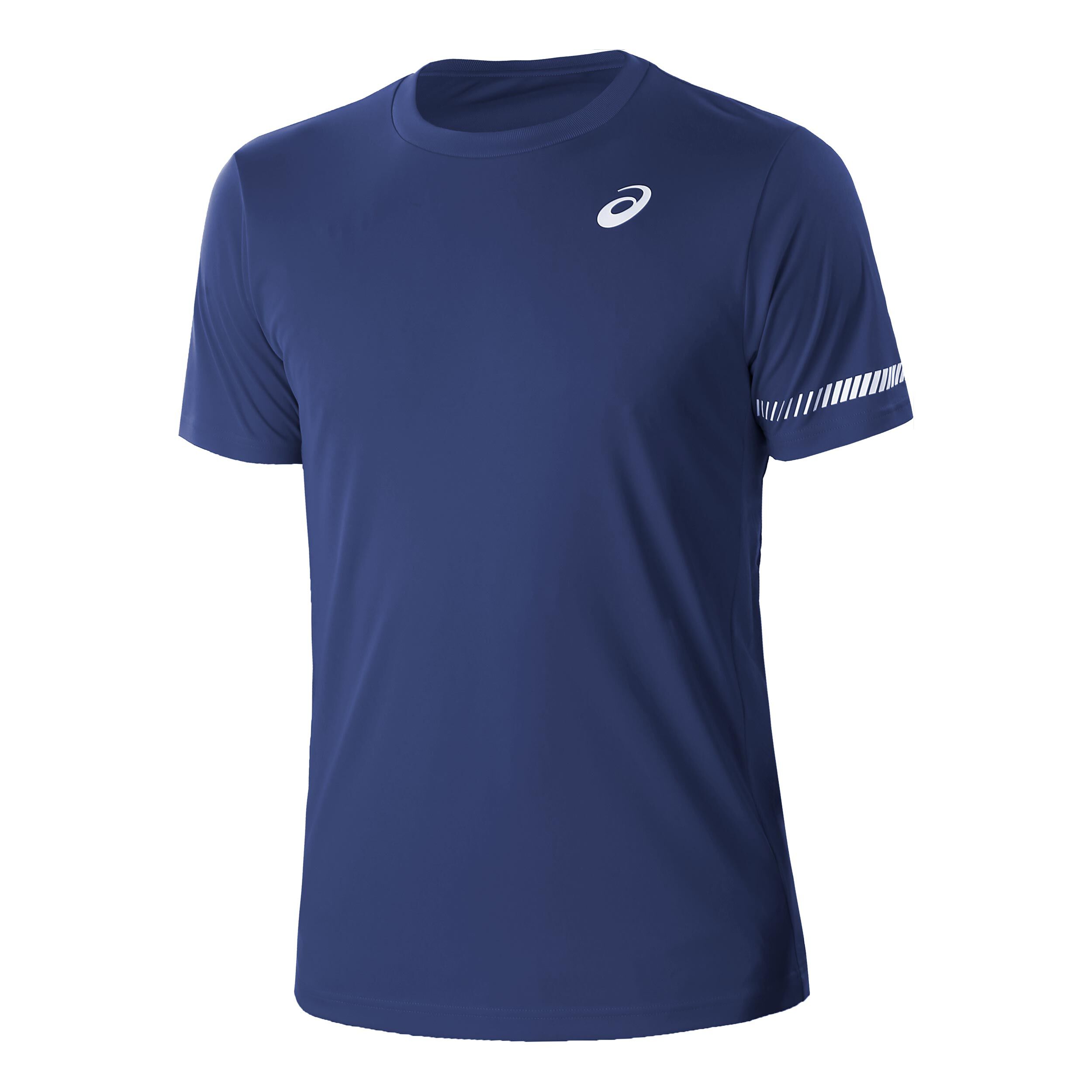 Buy ASICS T Shirt Men Dark Blue White online Tennis Point UK