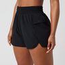 Borg Loose Shorts Women-Black