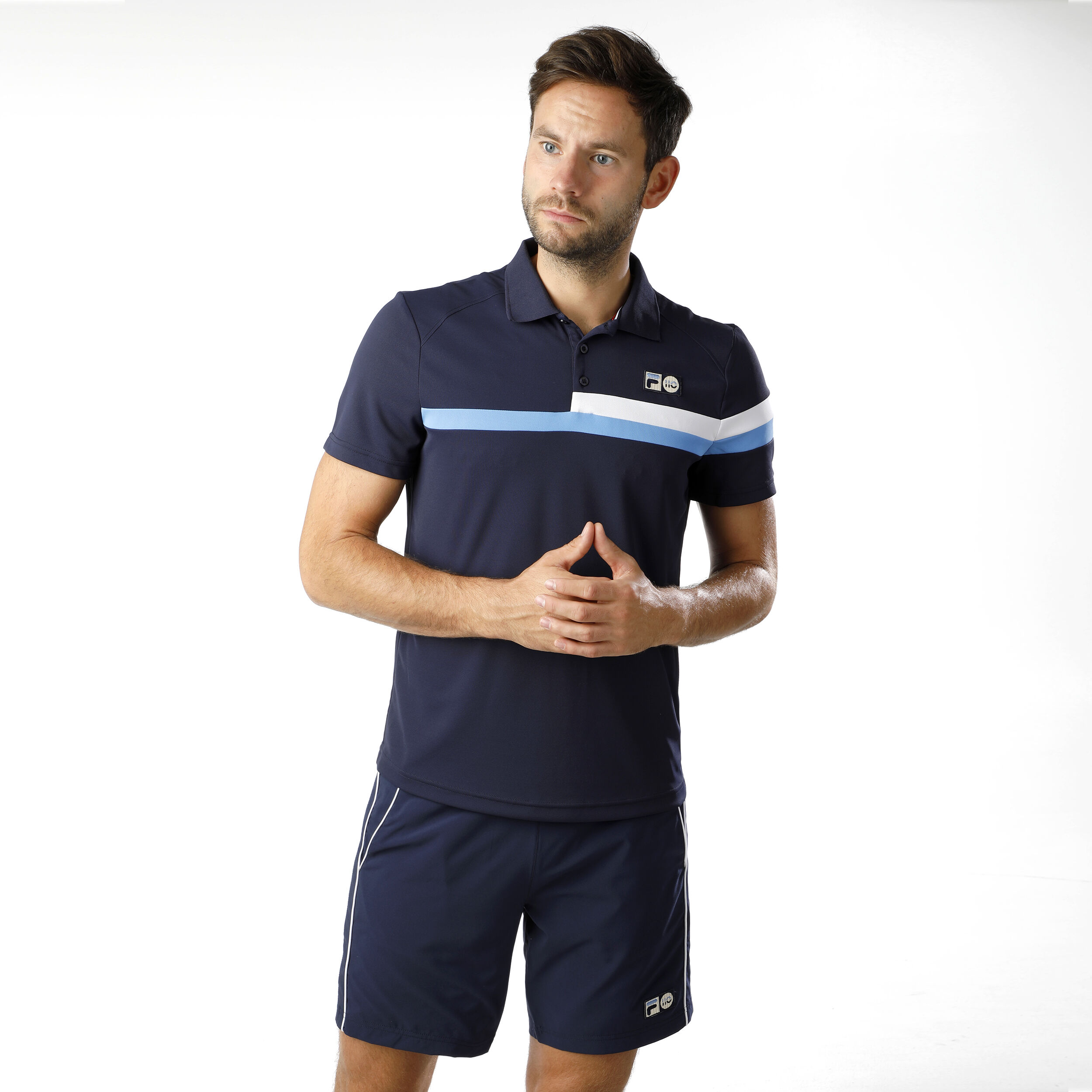 Buy Fila Louie Polo Men Dark Blue online Tennis Point UK