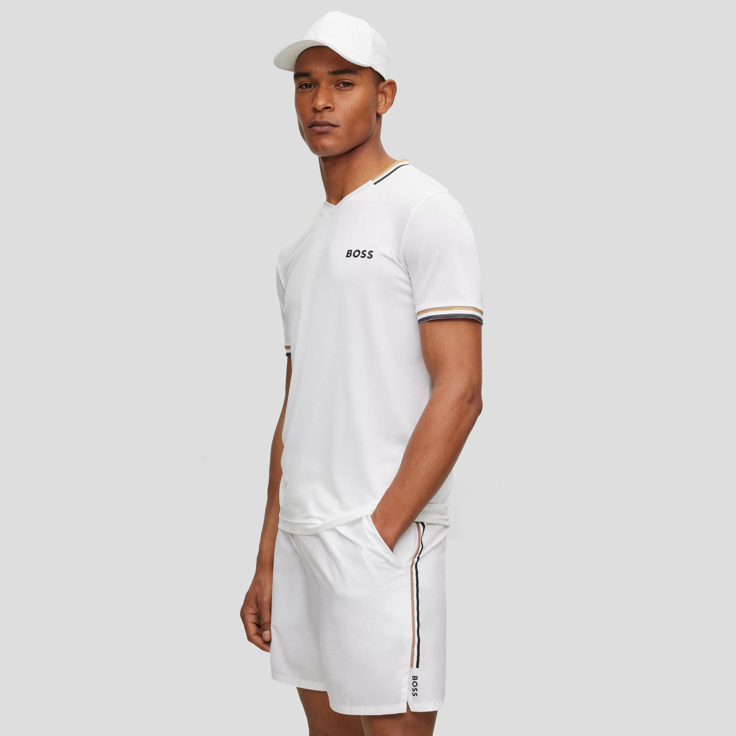 Boss white shorts shop