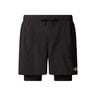Sunriser 2in1 6in Running Shorts Men-Black