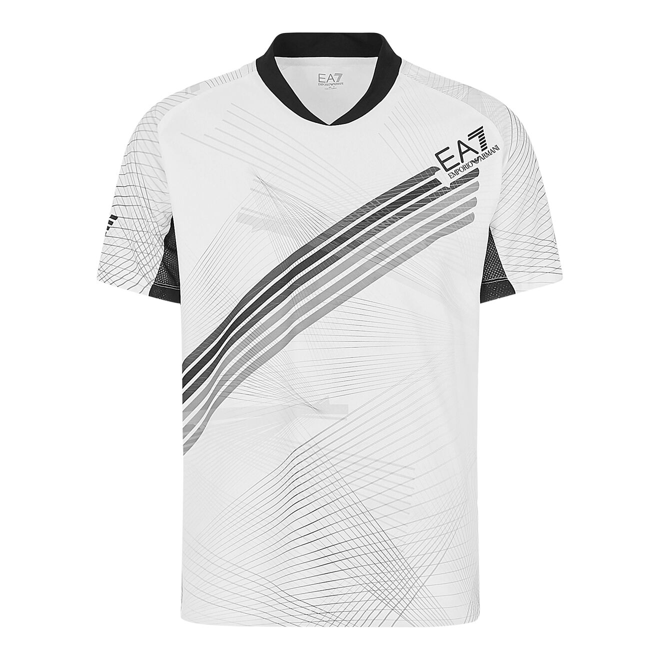 Buy EA7 T Shirt Men White Black online Tennis Point UK