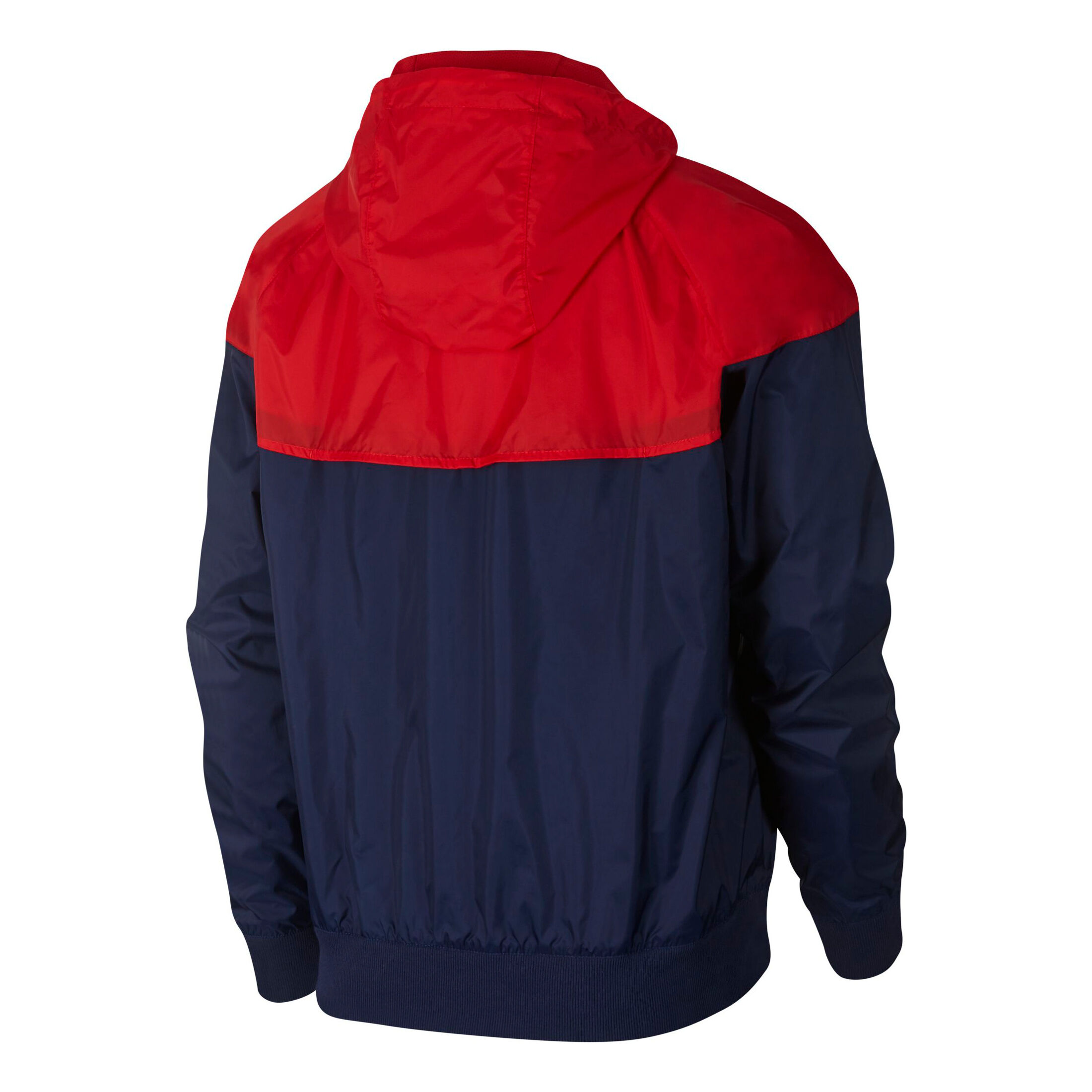 Nike windbreaker blue red online