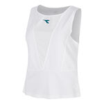 Diadora Tennis apparel Diadora Match Tank top Women-white