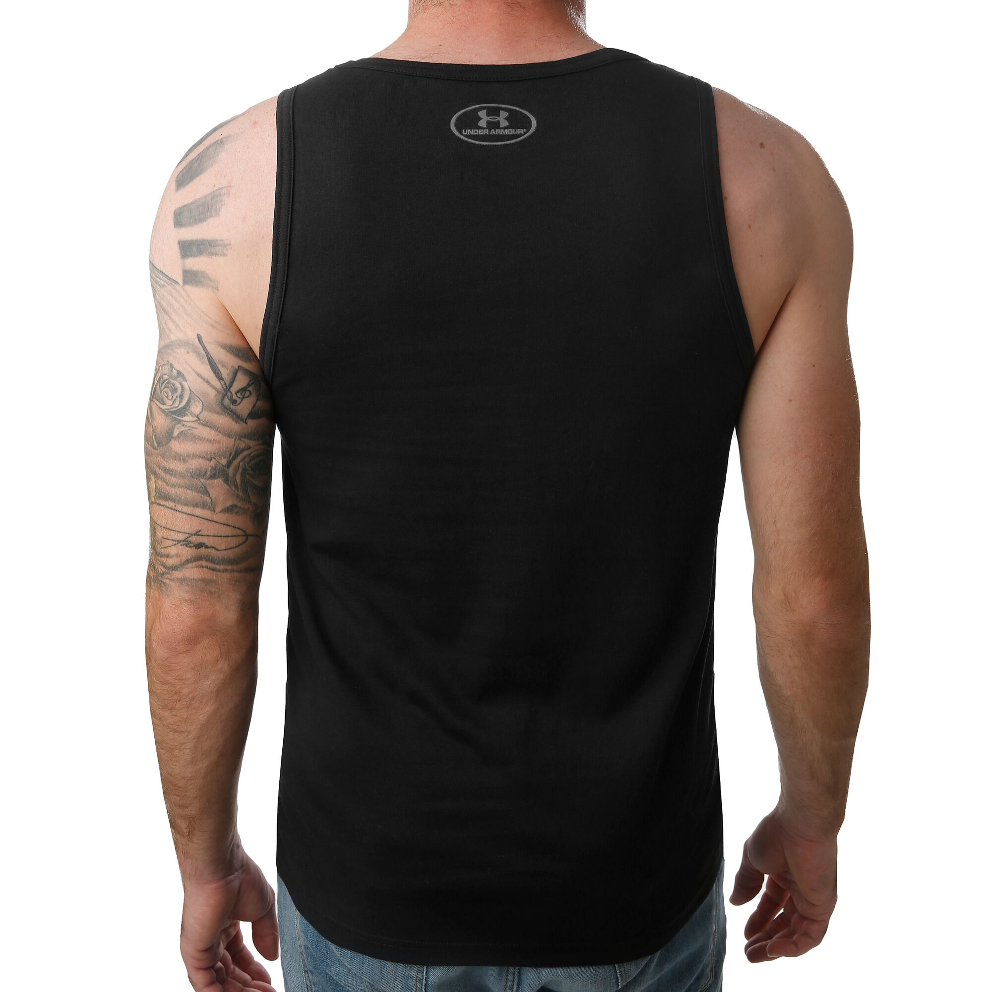 buy Under Armour Sportstyle Logo Tank Top Men Black, Dark Grey online