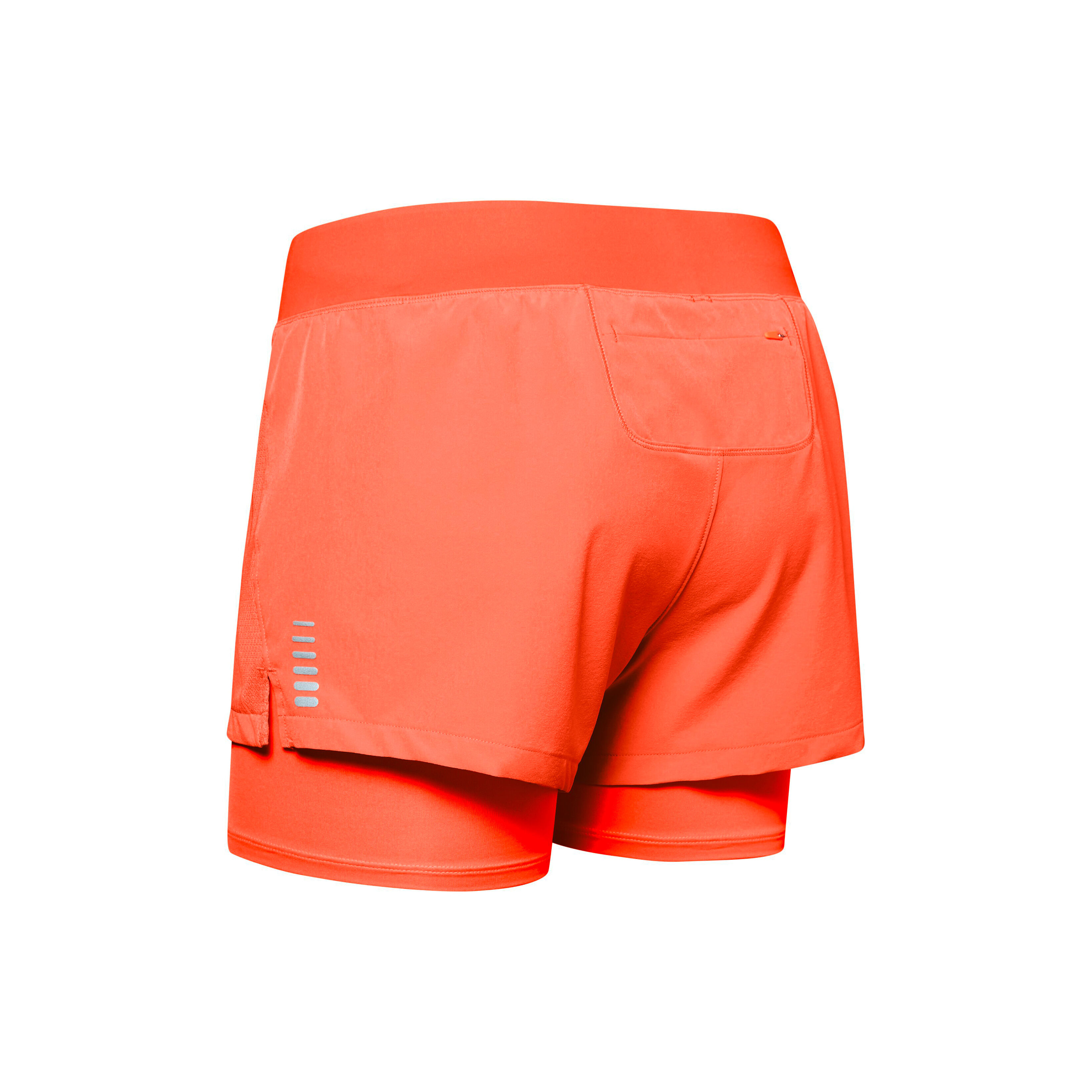 Qualifier Speedpocket 2in1 Shorts Women Orange Silver
