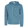Brushed Zip Hoodie Men-Blue Grey