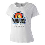 Quiet Please Clothing Quiet Please Melbourne Sunrise T-Shirt Women-White,Multicoloured