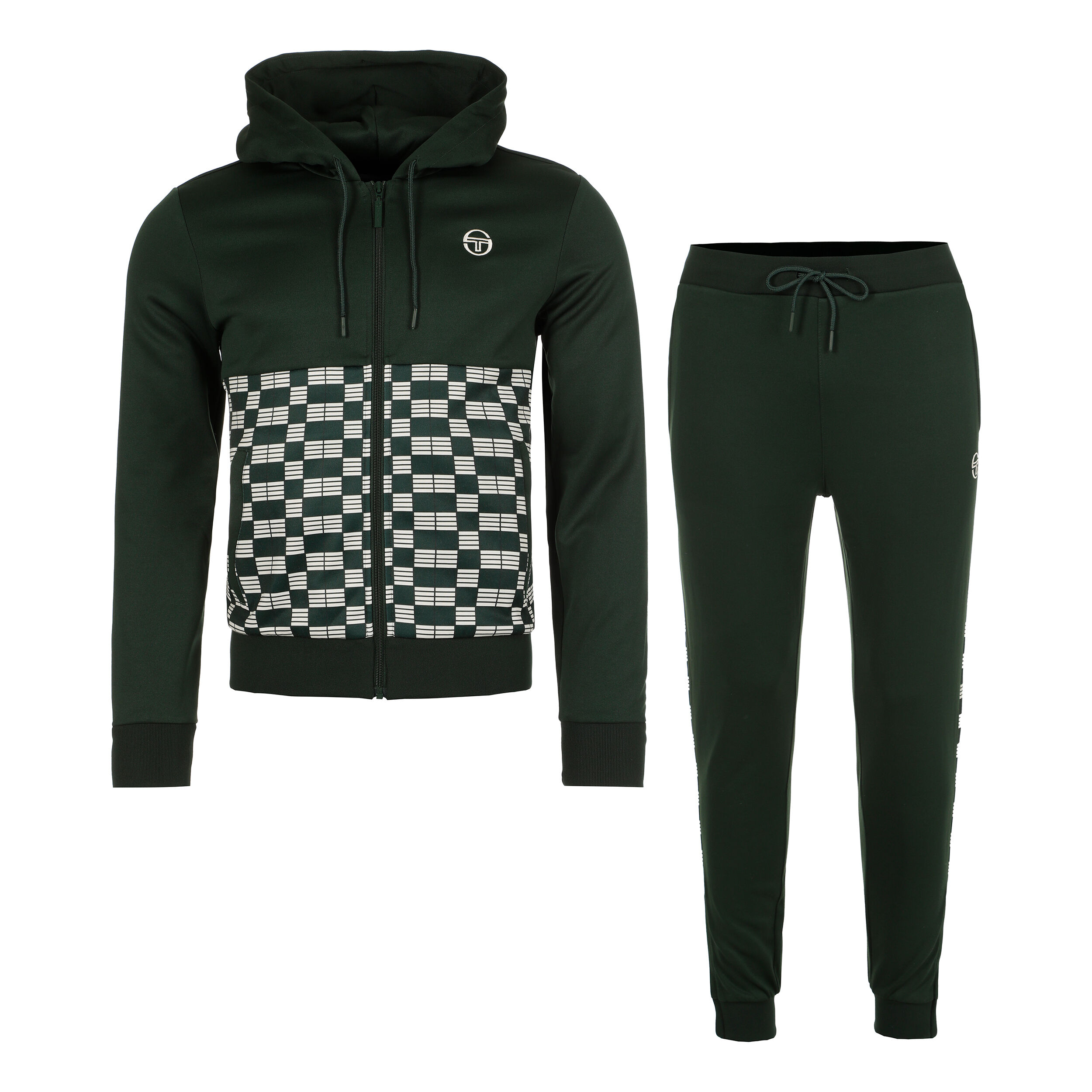 Buy Sergio Tacchini Mosaico Hoody Tracksuit Men Green Beige online Tennis Point UK