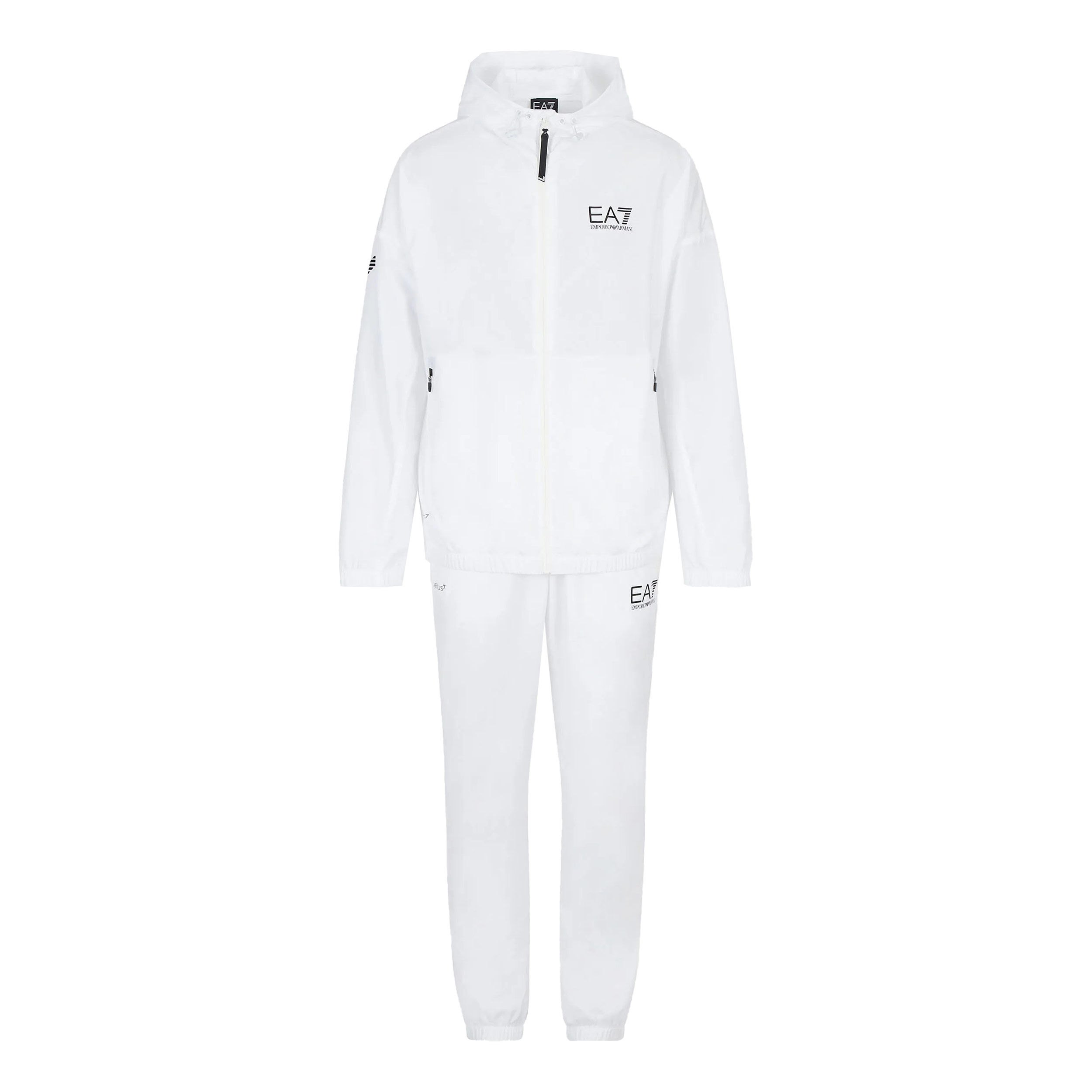 Ea7 white tracksuit discount