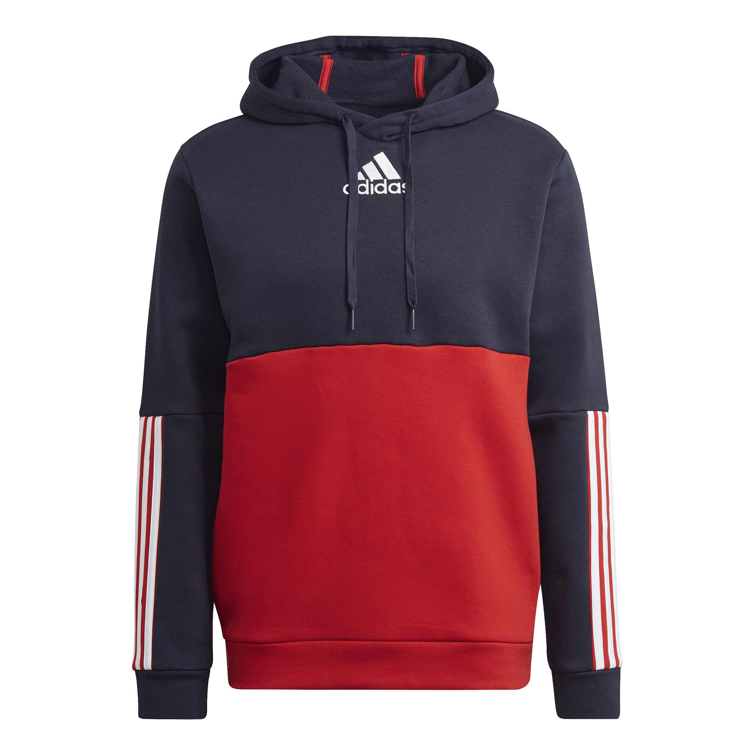 Color Block Hoody Men Blue Red