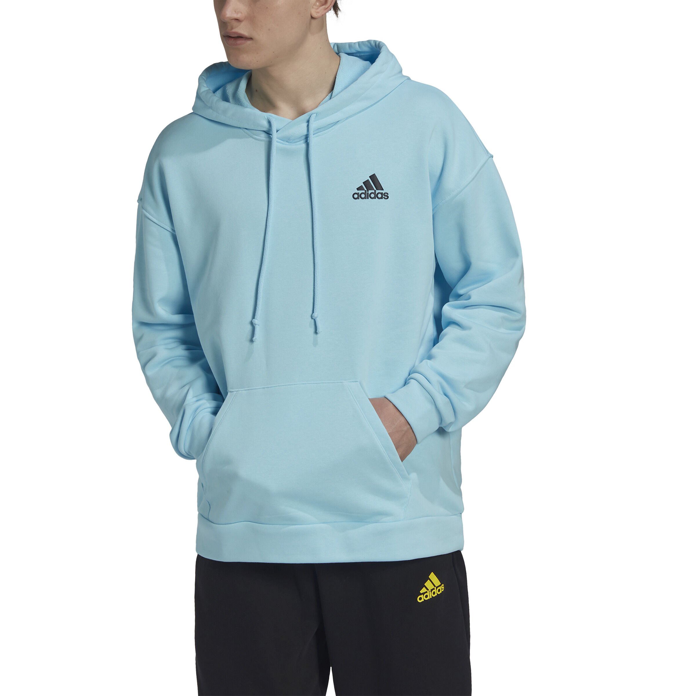 Adidas light blue hoodie hot sale mens