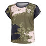 Pure Wild Capsleeve T-Shirt Women-Olive,Multicoloured