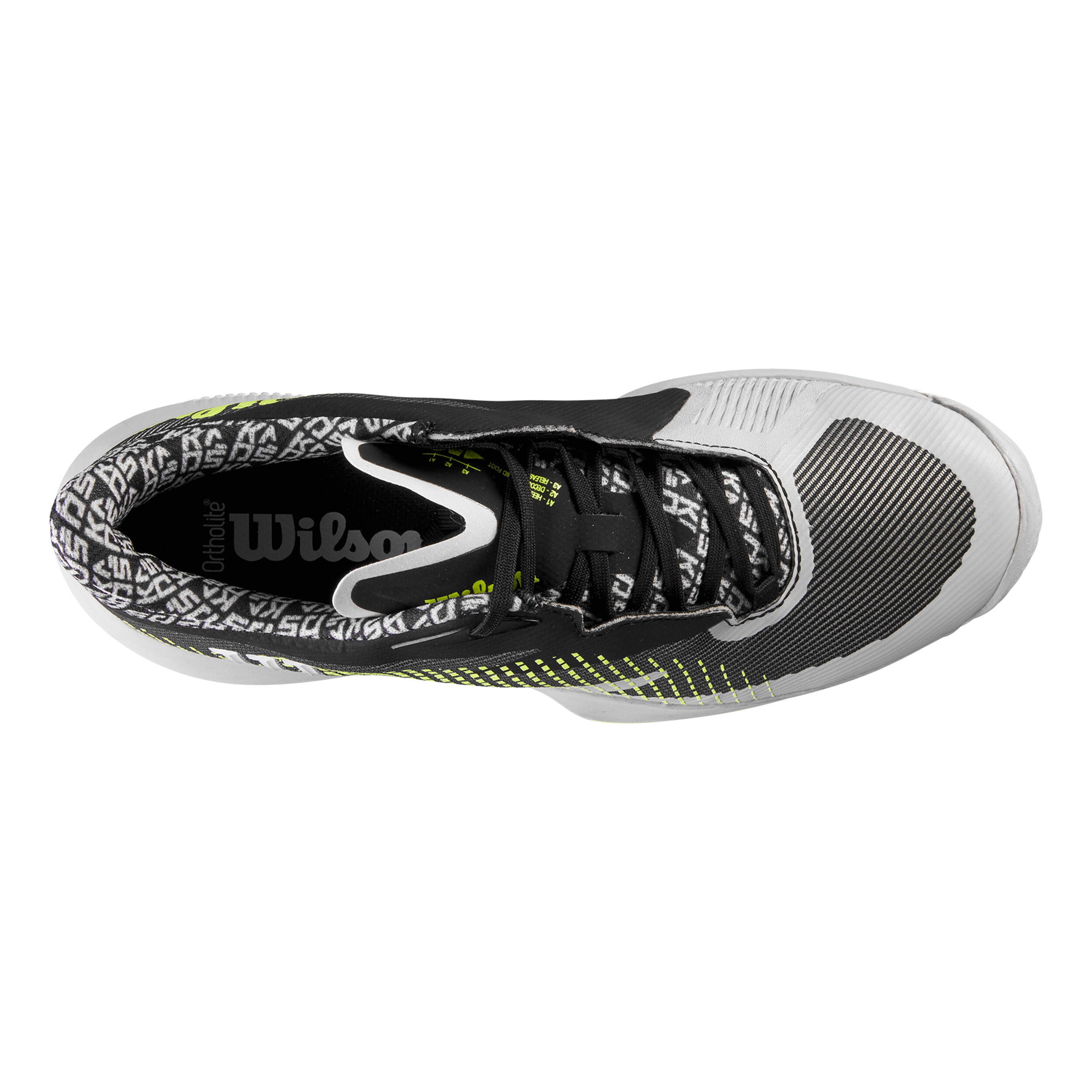 Wilson Kaos Swift 1.5 All Court Shoe Men Black, Neon Yellow