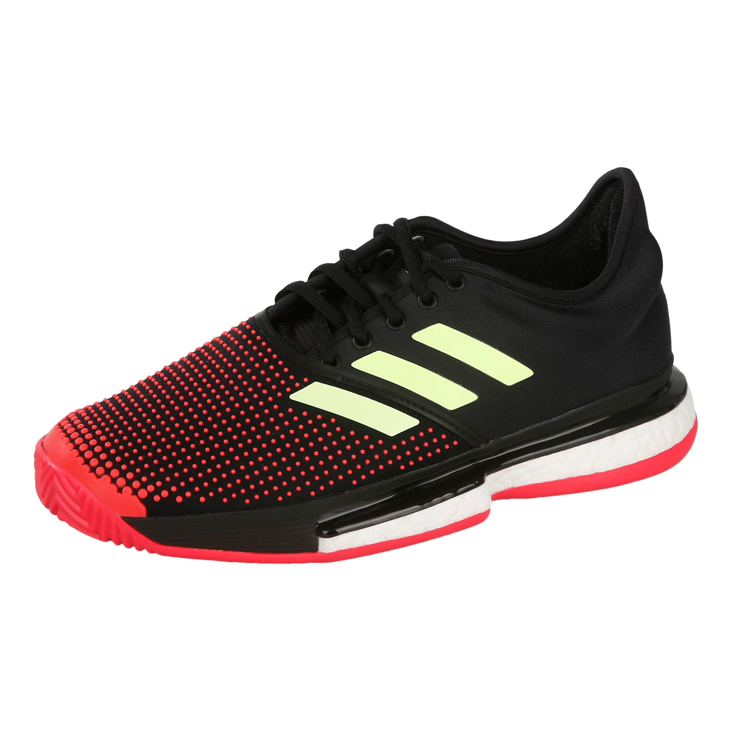 Adidas women's solecourt boost tennis sales shoes black and hi-res yellow