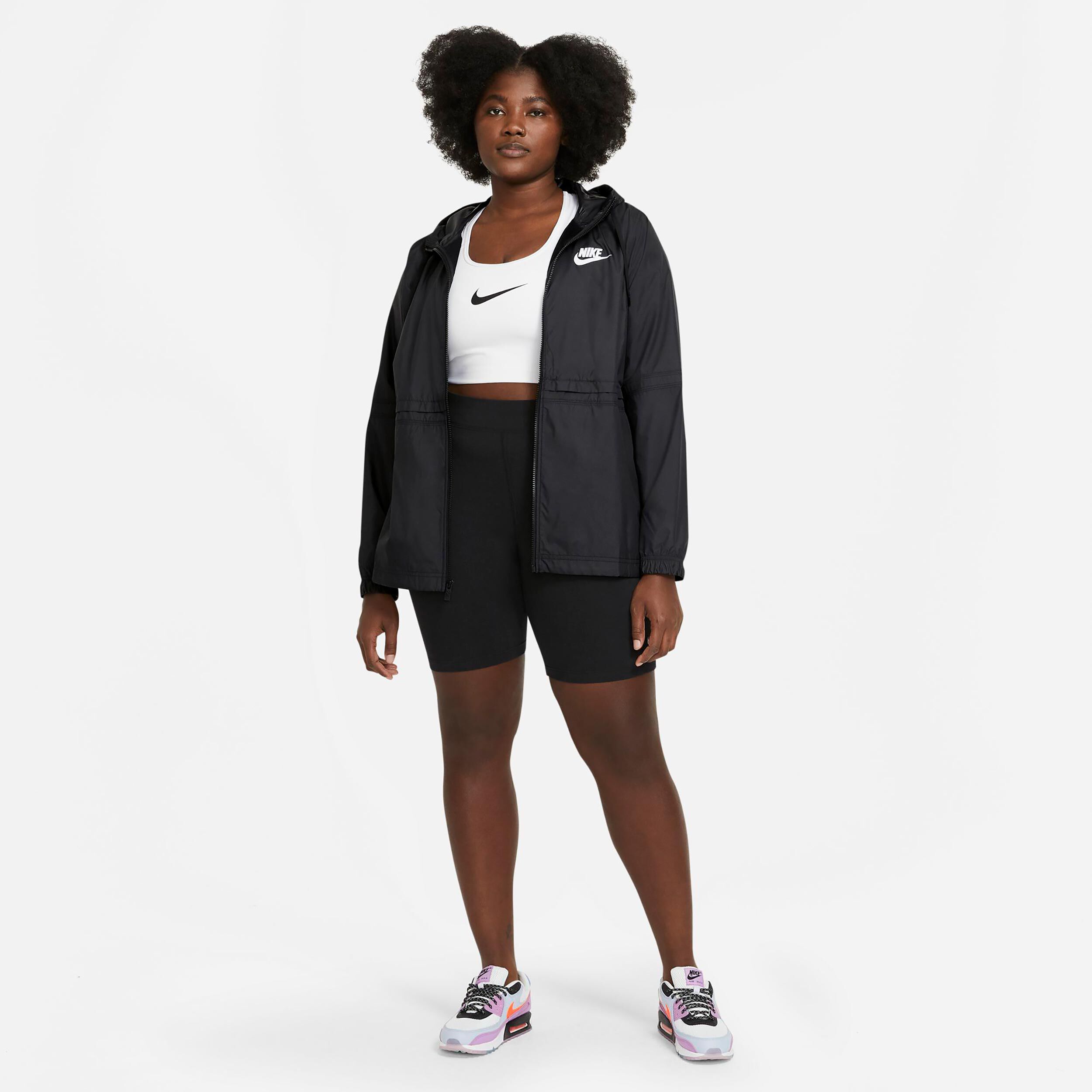 Sportswear Woven Plus Size Training Jacket Women Black