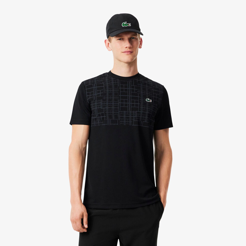 Lacoste Novak Djokovic T-Shirt Men black Lacoste Novak Djokovic T-Shirt Men black