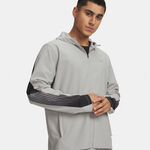 Under Armour Clothing Under Armour Velociti Storm Hooded  Running jacket Men-grey, black