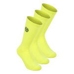 BIDI BADU Tennis socks BIDI BADU Crew Performance Tennis socks 3 Pack -neon yellow