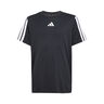 Training Essentials 3 Stripes T-Shirt Kids-Black,White