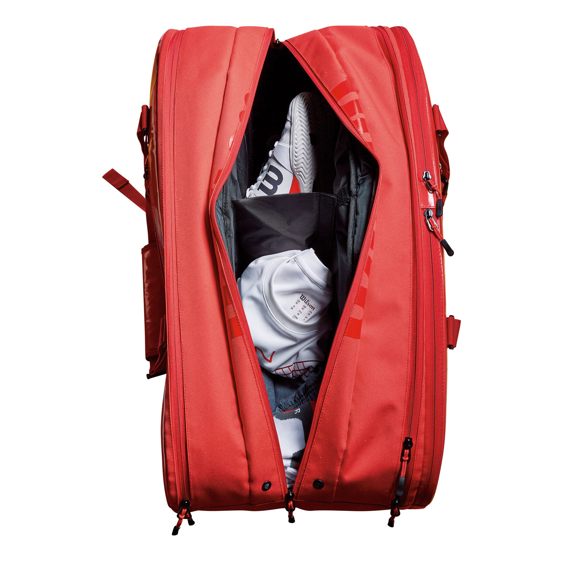 Super Tour 3 Comp Racket Bag Red White