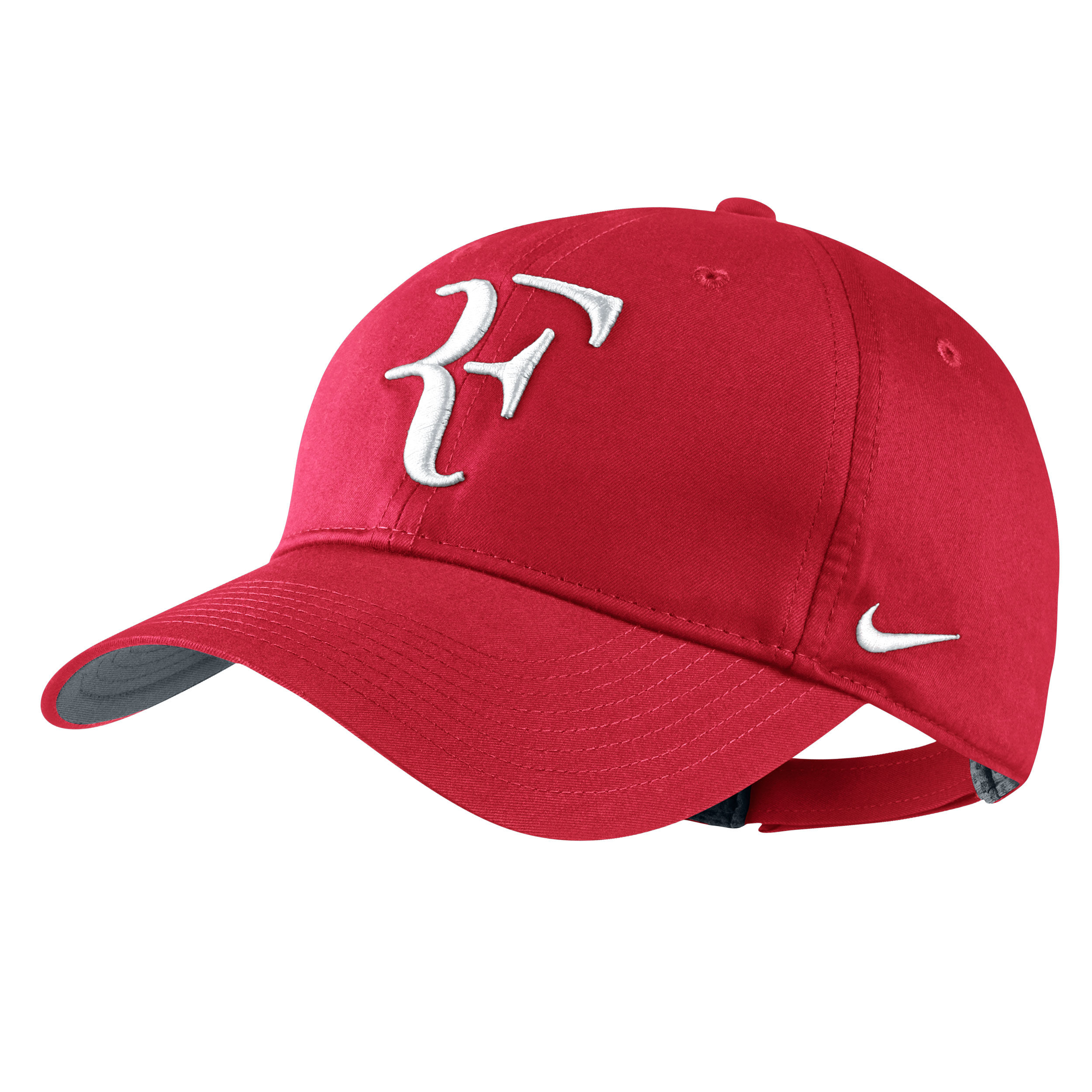 red federer hat