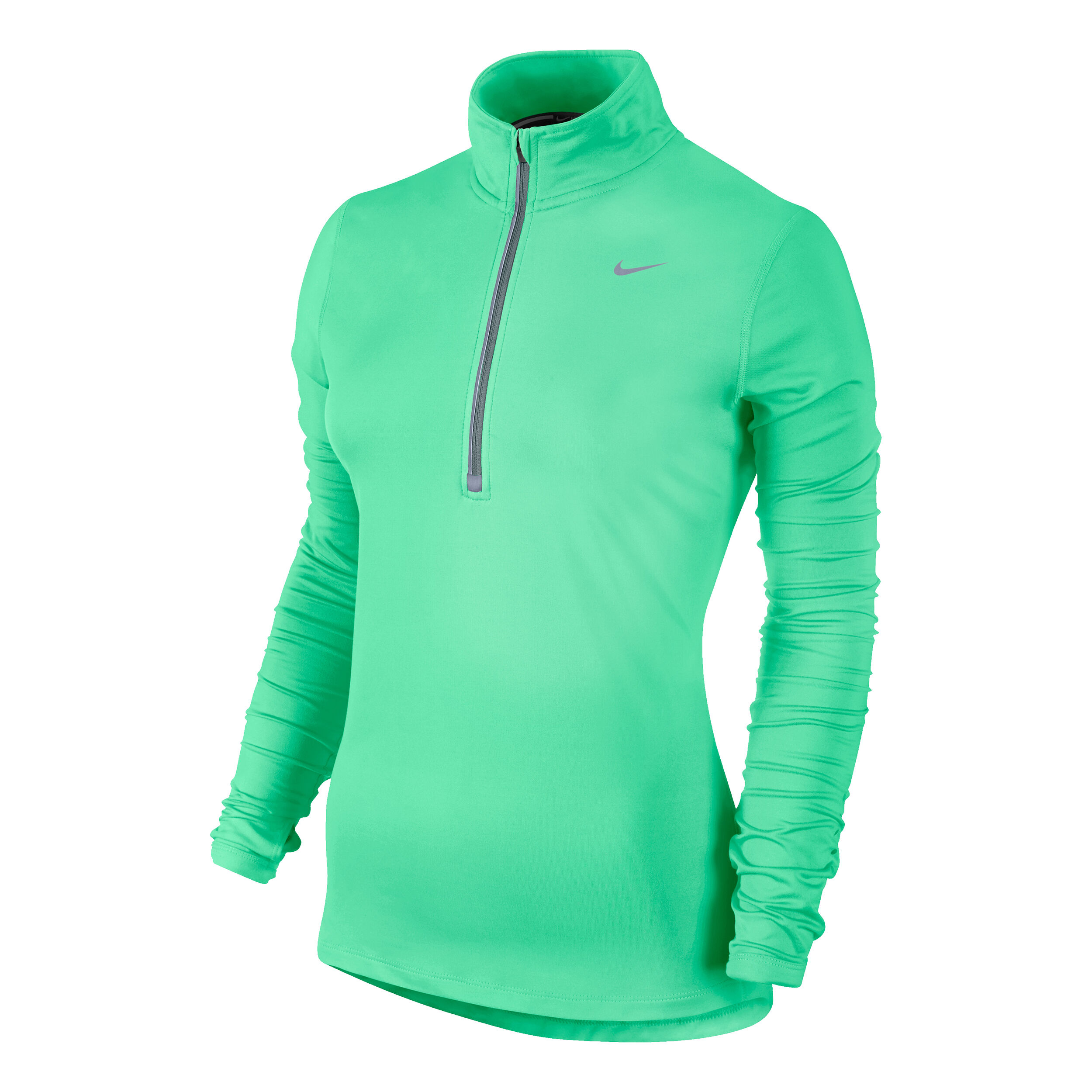 Nike half zip top green