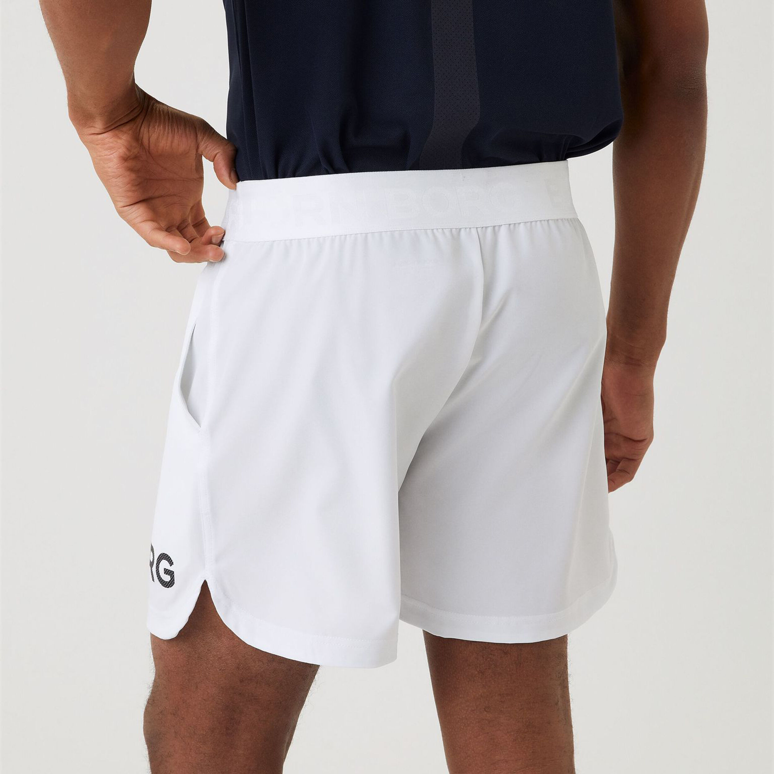 Mens white discount sports shorts