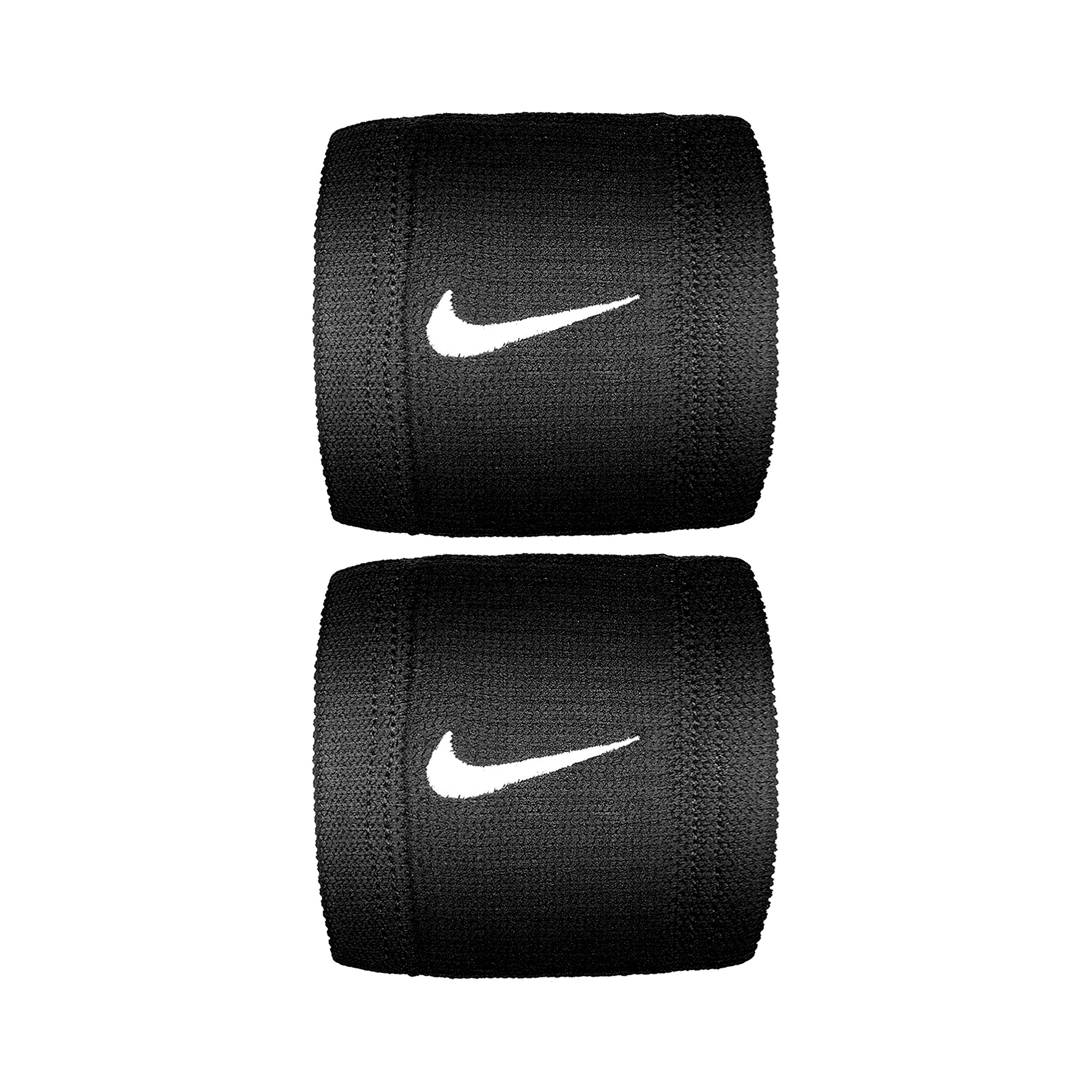 Dri Fit Reveal Wristband 2 Pack Black White