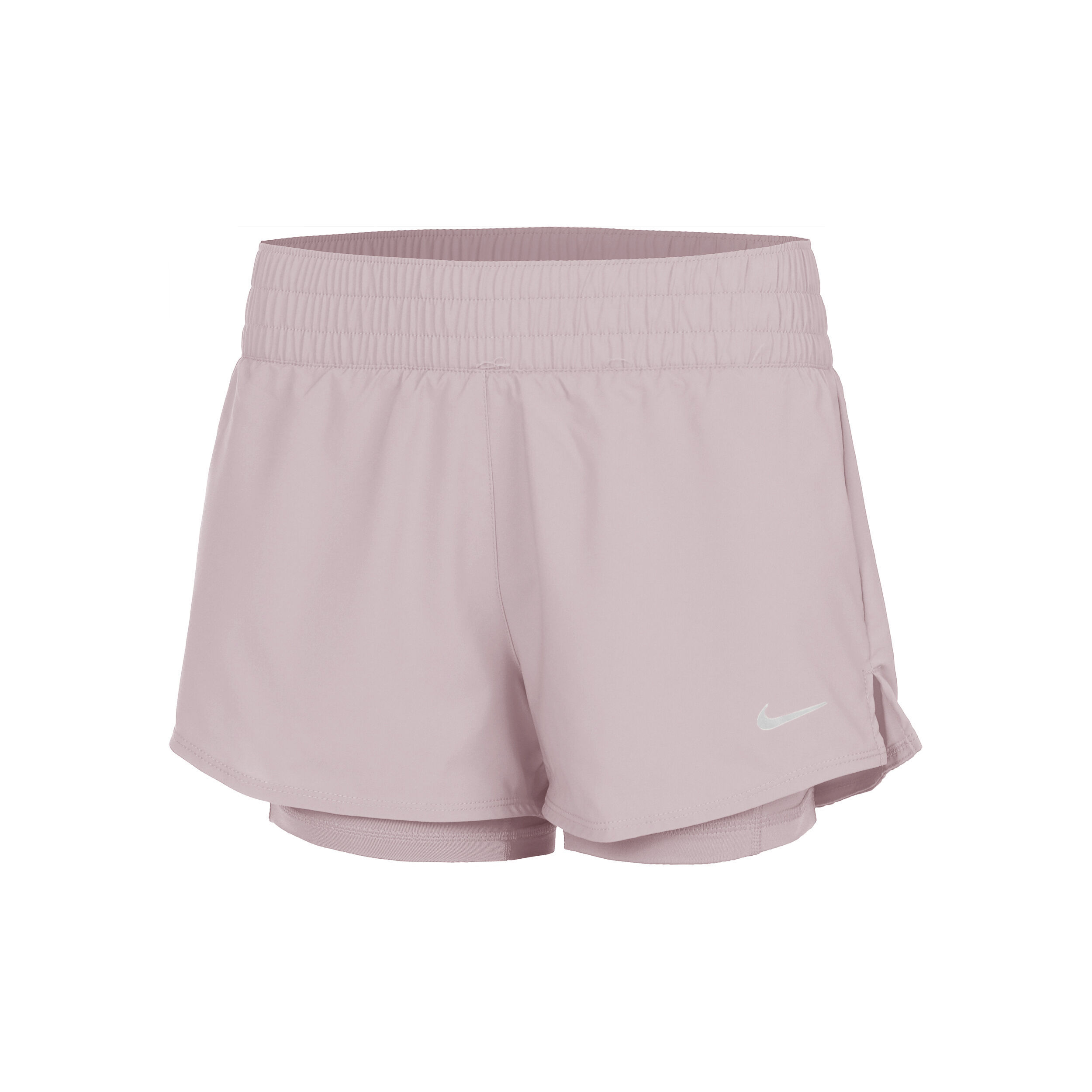 Buy Nike One Dri Fit Mid Rise 3in 2in1 Shorts Women Lilac online