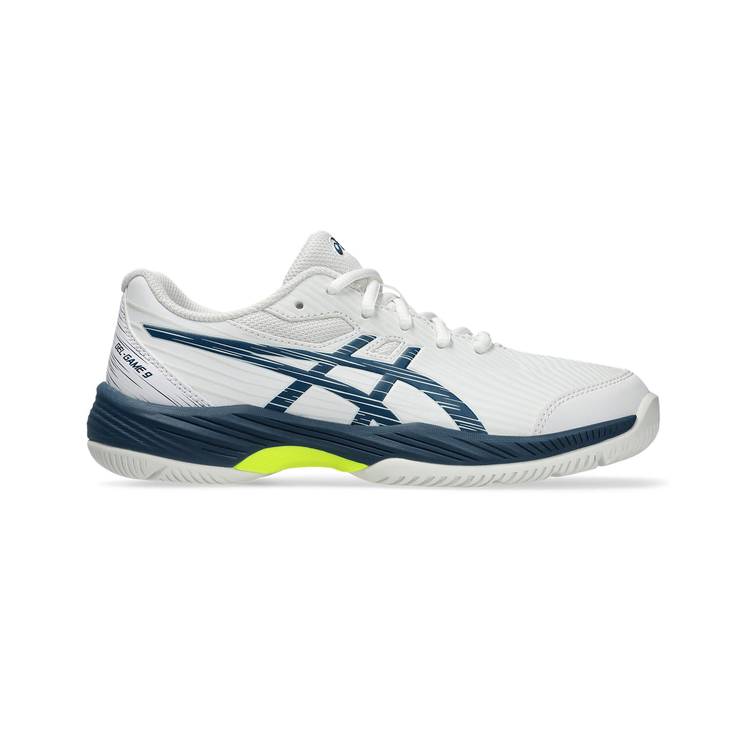 Gel Game 9 GS All Court Shoe Kids White Blue
