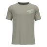 Essential Print Running Shirt Men-Khaki