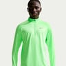 Stride Half-Zip Running shirt Men - light green, silver
