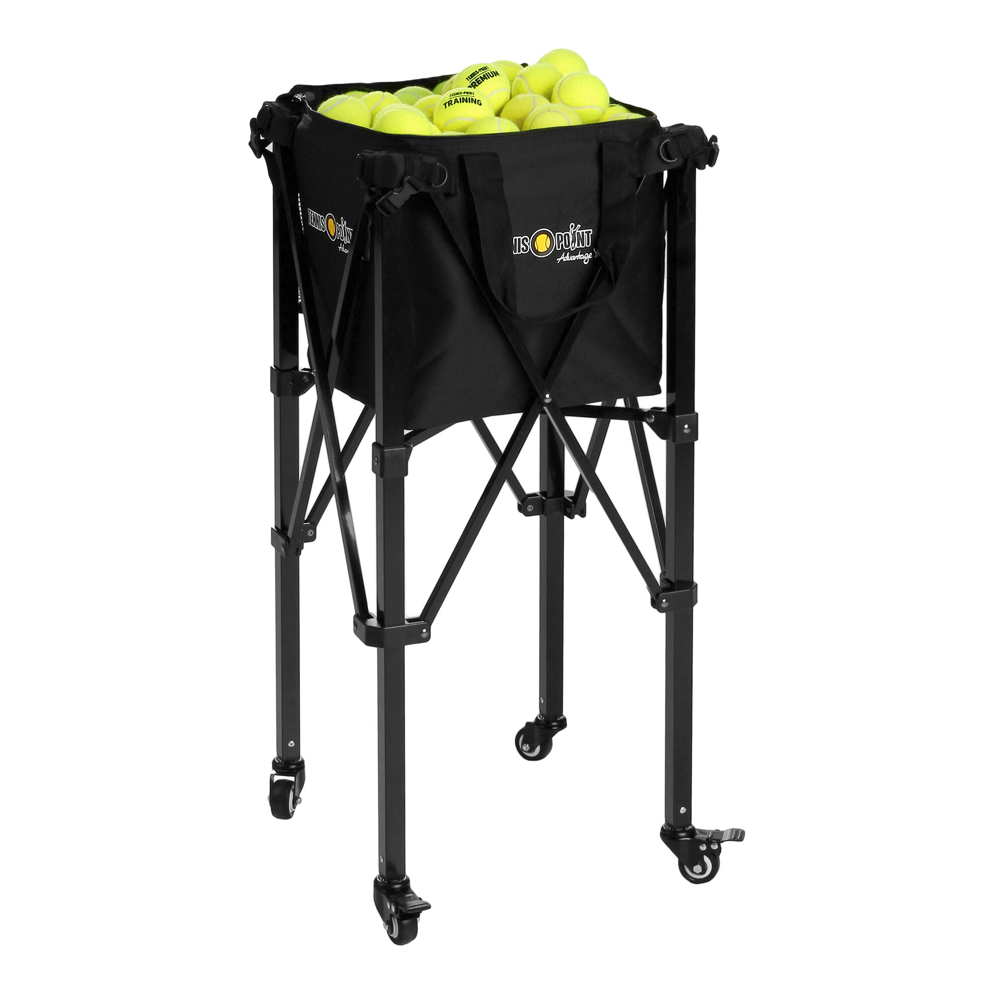 Buy TennisPoint Ball Cart With Wheels Black online Tennis Point UK