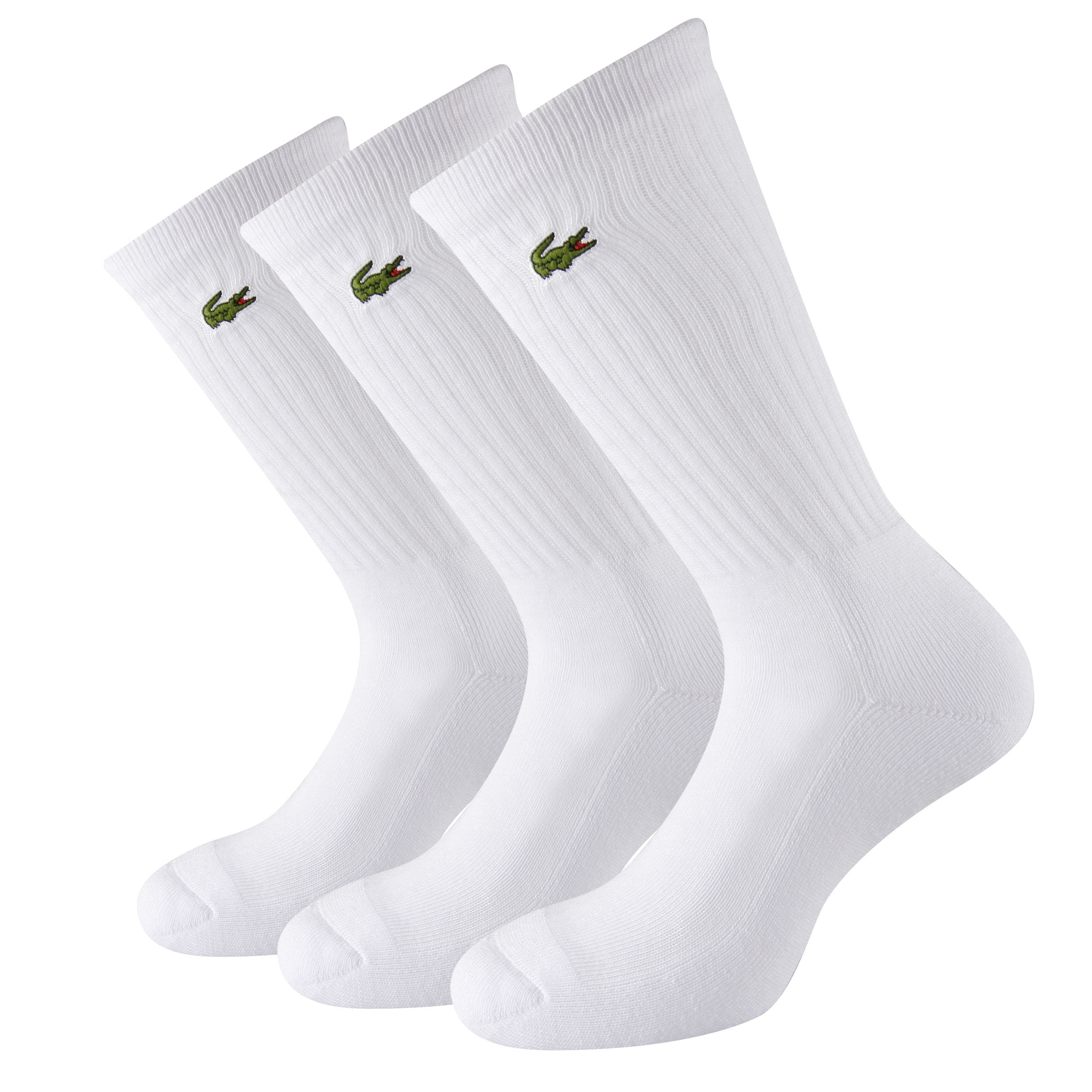 Buy Lacoste Tennis Socks 3 Pack White Green online Tennis Point UK